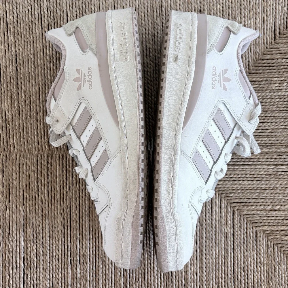 Adidas White Originals Forum Low‎ CL Sneaker Shoe Men Sz 10.5 UK9